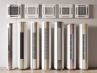 modern air conditioner vertical air conditioner 3d model