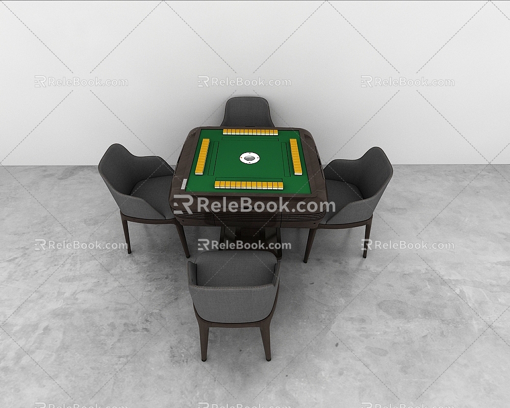 Mahjong Table 3d model