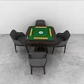 Mahjong Table 3d model