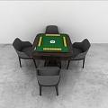 Mahjong Table 3d model