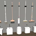 Modern mop pool mop pool mop pool 3d model