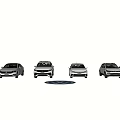 Different Volkswagen Car Models Showcased In Various Colors With Brand Logo