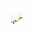 Elegant Modern Chandelier Design With Hanging Circular Metal Rings And Gold Accents
