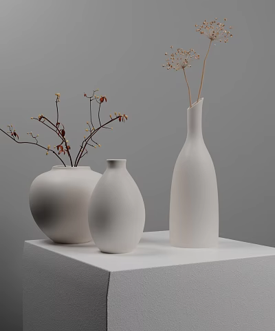 Quiet Vase Ornaments 3d model