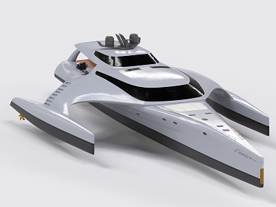 Unmanned Combat Boat Killer Whale Yacht Cruise 3d model