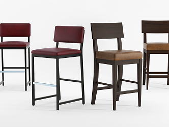 American Bar Chair 3d model