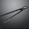 Vintage Metal Pliers Tool with Long Handles Grip Design on Dark Surface