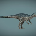 Realistic 3D Dinosaur Model With Open Mouth And Detailed Skin Texture