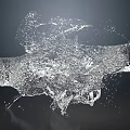 Dynamic Water Fountain Design With Flowing Splashing Sparkling Water Features And Details