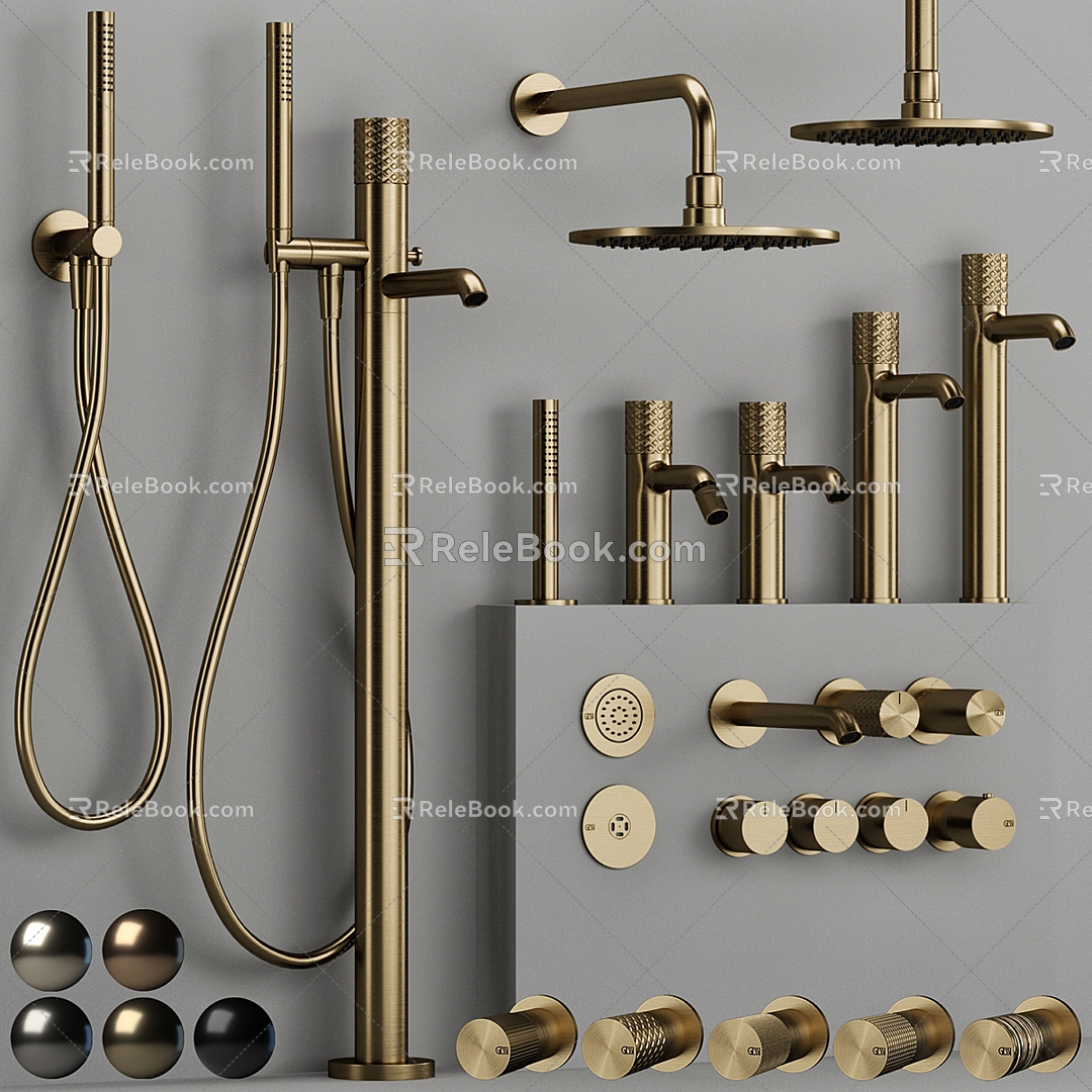 Shower head faucet 3d model