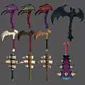 Sickle sharper hammer 3d model