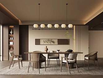 Song Style Restaurant 3d model