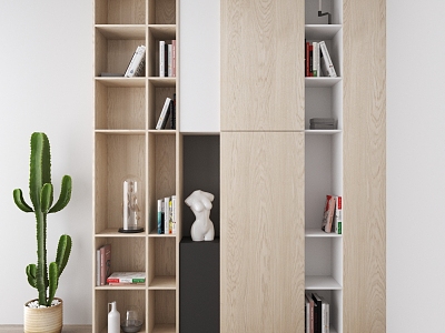 Modern bookcase model