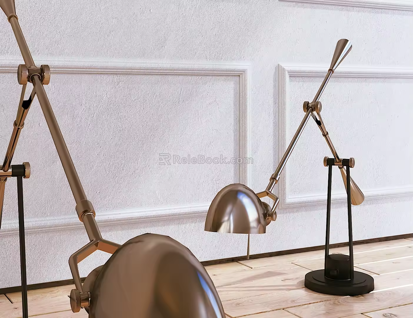 Light Luxury Table Lamp Metal Table Lamp 3d model