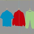 Blue And White Striped School Uniform Clothes With Polo Shirt Jacket And Pants