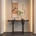 New Chinese-style Middle Ancient Duan Jing Strip Case 3d model