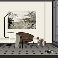 Modern Sofa Chair Lazy Sofa 3d model