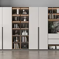 Modern bookcase 3d model