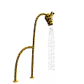 Kindergarten Playground Shower Fixture with Giraffe Shaped Design and Flowing Water