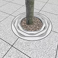 Modern Tree Grate Shaped Tree Grate 3d model