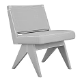Modern Wooden Dining Chair With Rattan Backrest And Green Padded Seat