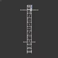 Blue Conveyor Belt Equipment With Yellow Motor Black Belt Surface And Supporting Frame