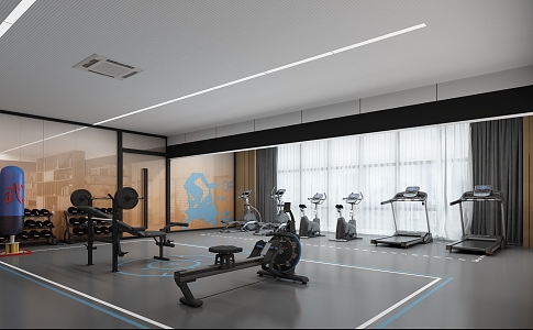 Modern Gym 3d model