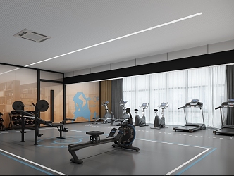 Modern Gym 3d model