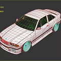 White BMW Two Door Coupe With Sporty Wheels And Sleek Body Design