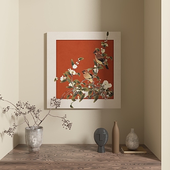 New Chinese abstract decorative painting 3d model