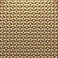 Golden Geometric Feature Wall With Triangle Pattern And Textured Surface Design 3d model