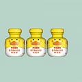 Nutritious Fermented Milk Drink with Cute Duck Design in Yellow Bottles for Kids Growth