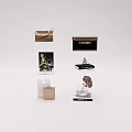 Elegant Modern Living Essentials Featuring Stylish Handbag Decorative Box Books And Small Ornaments