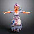 Game Movie Character With Purple Crown Wings And Gray Dress Potion's 4 Sale