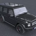 Shiny Black Mercedes Benz G Class SUV Exterior Front View