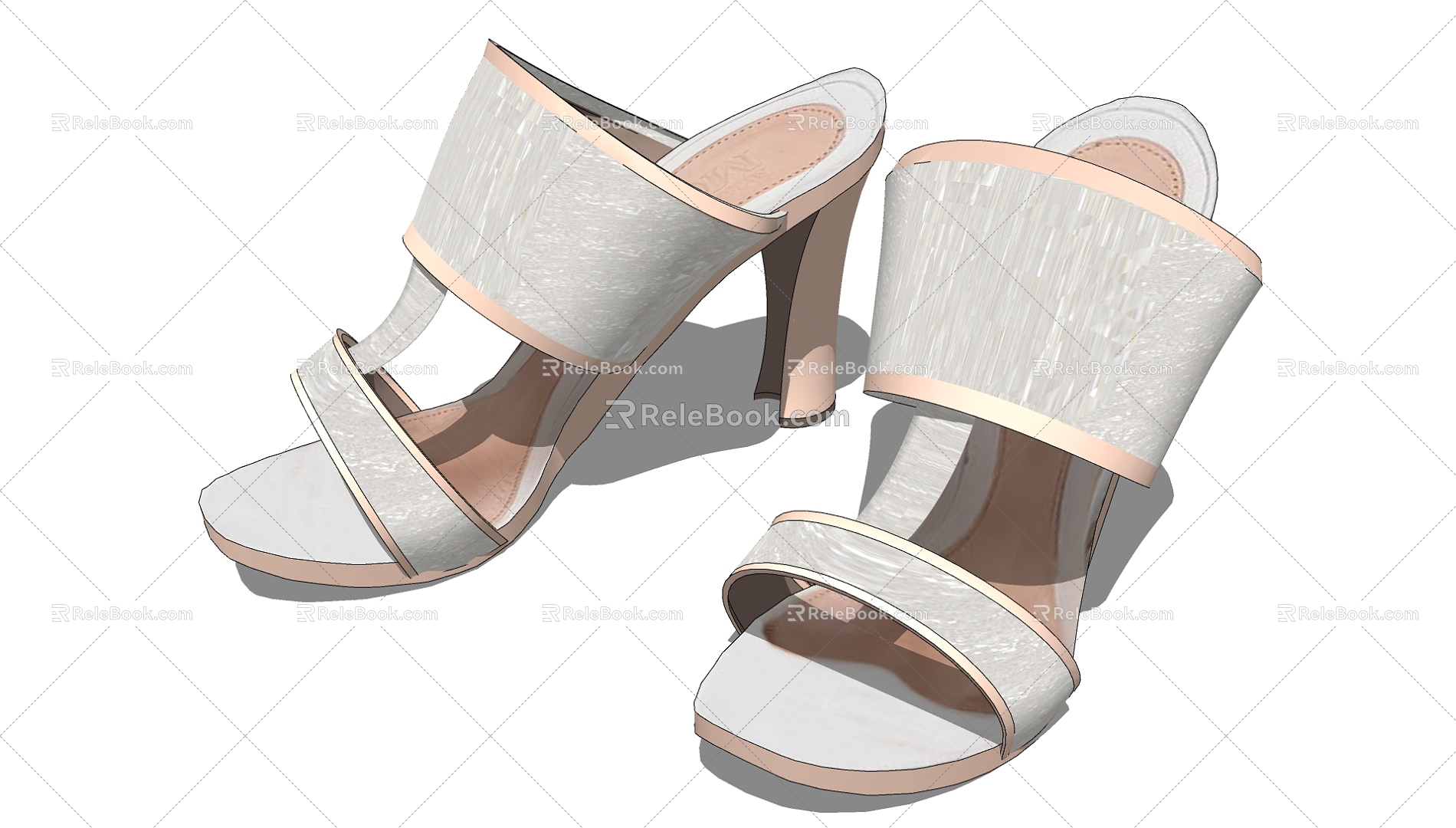 High-heeled shoes 3d model