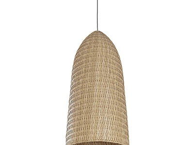 modern chandelier lampshade wood natural zoco home 3d model