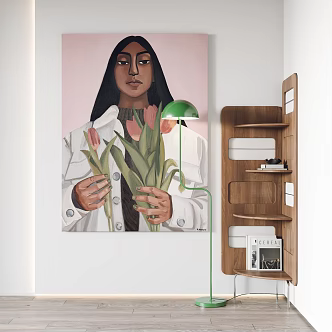 Modern Figure Painting Decorative Painting Hanging Painting 3d model