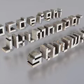 Alphabet Letter Shaped Decorative Ornament Set for Modern Home Desktop Decoration