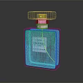 Chanel N°5 Eau de Parfum Transparent Square Glass Perfume Bottle Classic Design