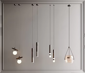 Modern Italian Chandelier 3d model