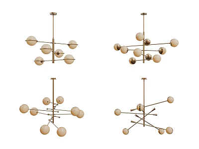 Modern Chandelier Art Chandelier Spherical Chandelier 3d model