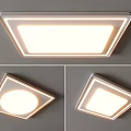 Ceiling lamp square ceiling lamp round geometric combination bedroom living room children's room simple ceiling lamp 3d model