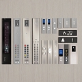 Switch Button Elevator Switch Elevator Button Elevator Panel Button Panel Floor Button 3d model