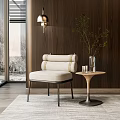 Modern Sofa Chair Fabric Leisure Sofa Chair 3d model