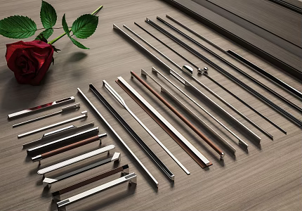 Modern door handle 3d model