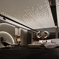 Light Luxury AV Room 3d model