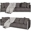 Modern double sofa 3d model