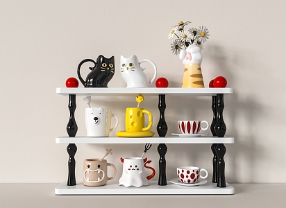 Cup Storage Rack 3d model