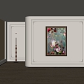 American decorative painting 3d model